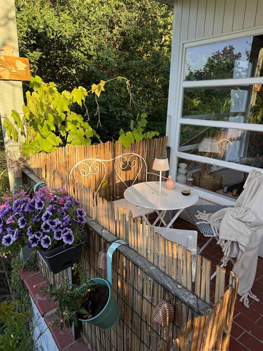 Terrasse, coin déjeuner en intimité